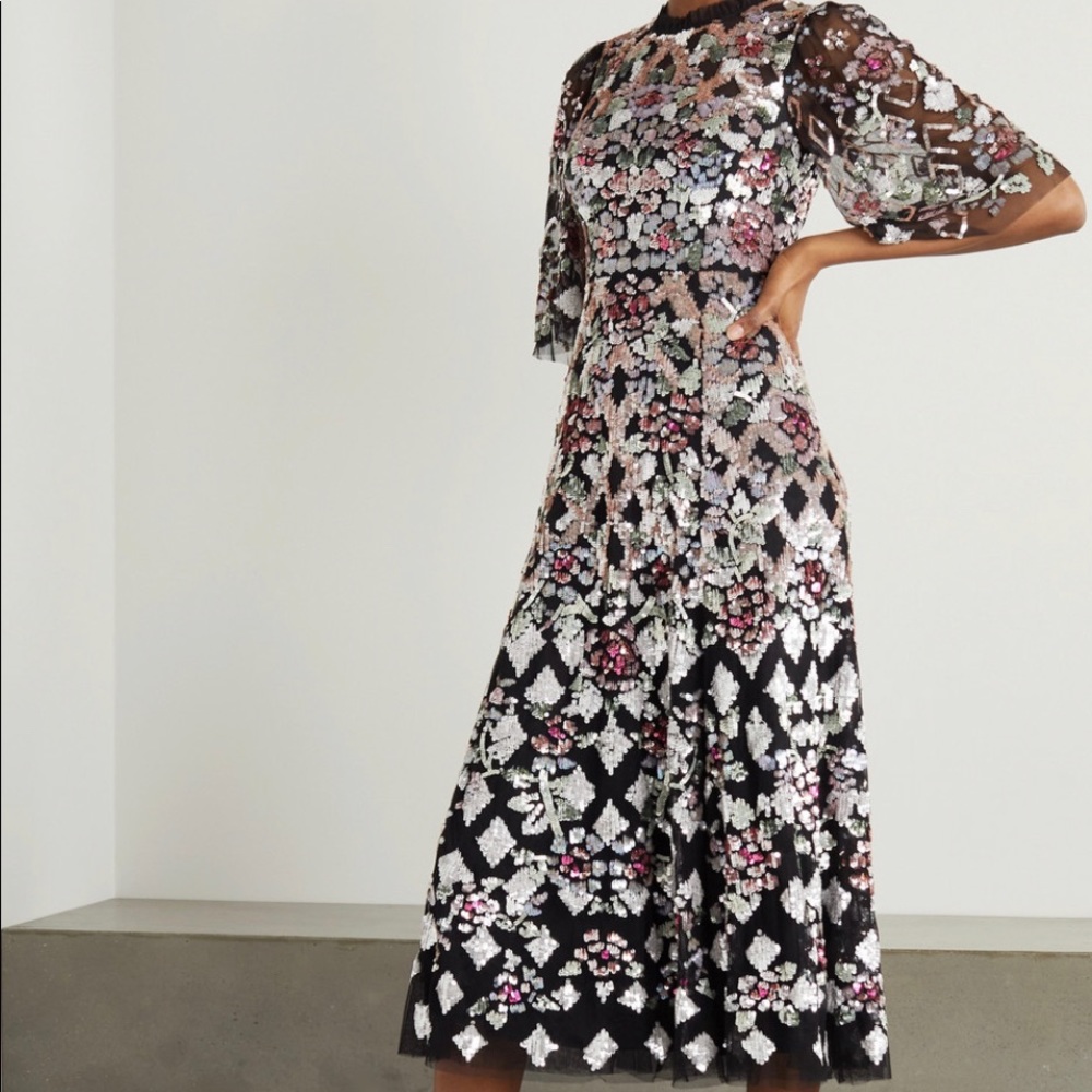 Needle & Thread Sequin dress